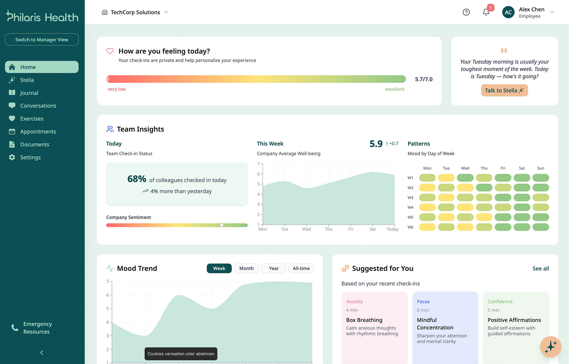 Employee screenshot 1